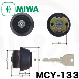 ミズタニ:MIWA取替用シリンダー MCY-412 鍵 交換用 :icn-hil-03892175