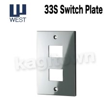 画像1: WEST 【ウエスト】スイッチプレート[WEST-33S]Agaho brass 33S Switch Plate (1)