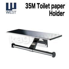 画像1: WEST 【ウエスト】トイレットペーパーホルダー[WEST-35M]Agaho brass 35M Toilet paper Holder  (1)