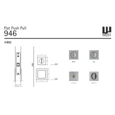 画像3: WEST 【ウエスト】プッシュプルハンドル[WEST-General Products946 Push Pull Handle]946 Push Pull Handle (3)