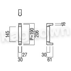 画像5: UNION【ユニオン】T261-57-079[ドアハンドル]押し棒 1セット（内外） (5)