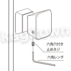 画像6: UNION【ユニオン】PRE-G503-01-W[ドアハンドル]浴室・シャワーブース用ハンドル 1セット（内外）PRE-G503-02-W (6)