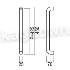 画像2: UNION【ユニオン】G1274-10-001[ドアハンドル]押し棒 1セット（内外） (2)