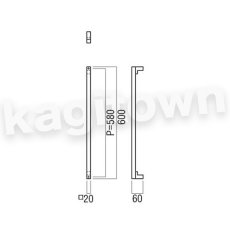 画像8: UNION【ユニオン】G1101-01-024-L250[ドアハンドル]押し棒（内外）G1101-01-024-L600/G1101-35-128-L250/G1101-35-128-L600/G1101-35-712-L250/G1101-35-712-L600 (8)