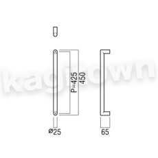 画像4: UNION【ユニオン】G1169-01-001-L300 ドアハンドル]押し棒（内外）G1169-01-001-L300/G1169-01-001-L450/G1169-01-001-L600/G1169-01-023-L300/G1169-01-023-L450/G1169-01-023-L600/G1169-01-061-L300/G1169-01-061-L450/G1169-01-061-L600 (4)