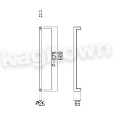 画像6: UNION【ユニオン】G1169-01-001-L300 ドアハンドル]押し棒（内外）G1169-01-001-L300/G1169-01-001-L450/G1169-01-001-L600/G1169-01-023-L300/G1169-01-023-L450/G1169-01-023-L600/G1169-01-061-L300/G1169-01-061-L450/G1169-01-061-L600 (6)