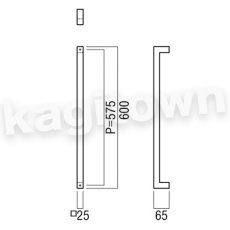 画像6: UNION【ユニオン】G1171-01-001-L300 ドアハンドル]押し棒（内外）G1171-01-001-L450/G1171-01-001-L600/G1171-01-023-L300/G1171-01-023-L450/G1171-01-023-L600/G1171-01-061-L300/G1171-01-061-L450/G1171-01-061-L600 (6)