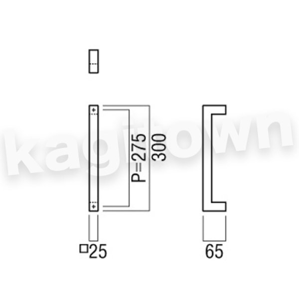 UNION【ユニオン】G1171-01-001-L300 ドアハンドル]押し棒（内外