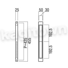 画像2: UNION【ユニオン】G2401-26-101[ドアハンドル] 押し棒（内外） (2)