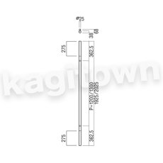 画像2: UNION【ユニオン】G2681-35-184-L2025[ドアハンドル] 押し棒（内外） (2)