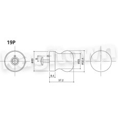 画像2: WEST 【ウエスト】ファニチャーノブ[WEST-19P]Agaho basis 19P Furniture Knob (2)