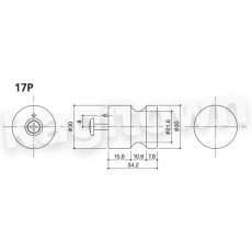 画像2: WEST 【ウエスト】ファニチャーノブ[WEST-17P]Agaho basis 17P Furniture Knob (2)