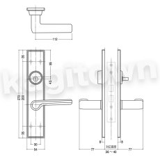 画像3: WEST 【ウエスト】レバーハンドル[WEST-General Products 171 Lever Handle]171 Lever Handle (3)