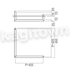 画像2: UNION【ユニオン】PRE-G300-02[ドアハンドル] 押し棒（内外）サニタリー (2)