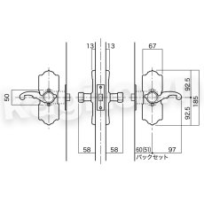 画像2: 【長沢製作所】装飾空錠[エンプレス 3号]古代 (2)