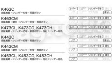 画像4: 【長沢製作所】KEYLEX4000[KEYLEX/キーレックス]K463C/K443CM 自動施錠・シリンダー切替・両面ボタン (4)