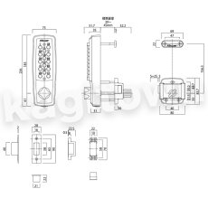 画像3: 【長沢製作所】KEYLEX2100[KEYLEX/キーレックス]22404 自動施錠・鍵付・ロックターン 2100用カバー (3)