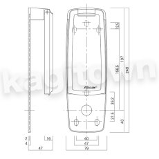 画像4: 【長沢製作所】KEYLEX2100[KEYLEX/キーレックス]22404 自動施錠・鍵付・ロックターン 2100用カバー (4)