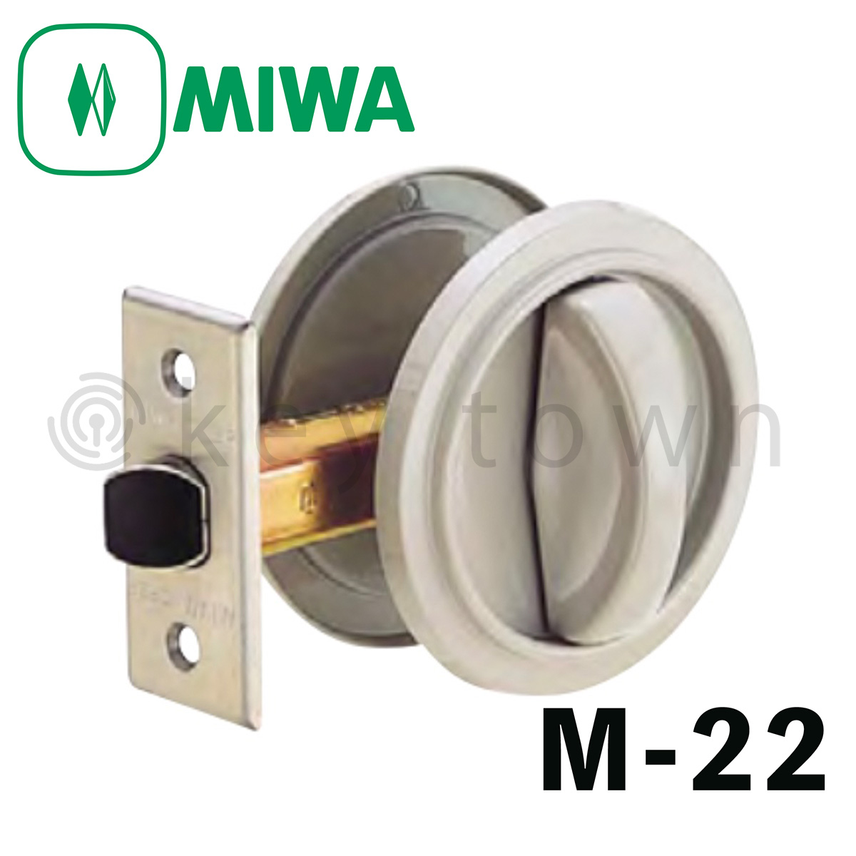 MIWA 【美和ロック】 室内 浴室 トイレ [MIWA-M-22] Kシリーズ[M-22]｜鍵・シリンダーの格安ネット通販【鍵TOWN】