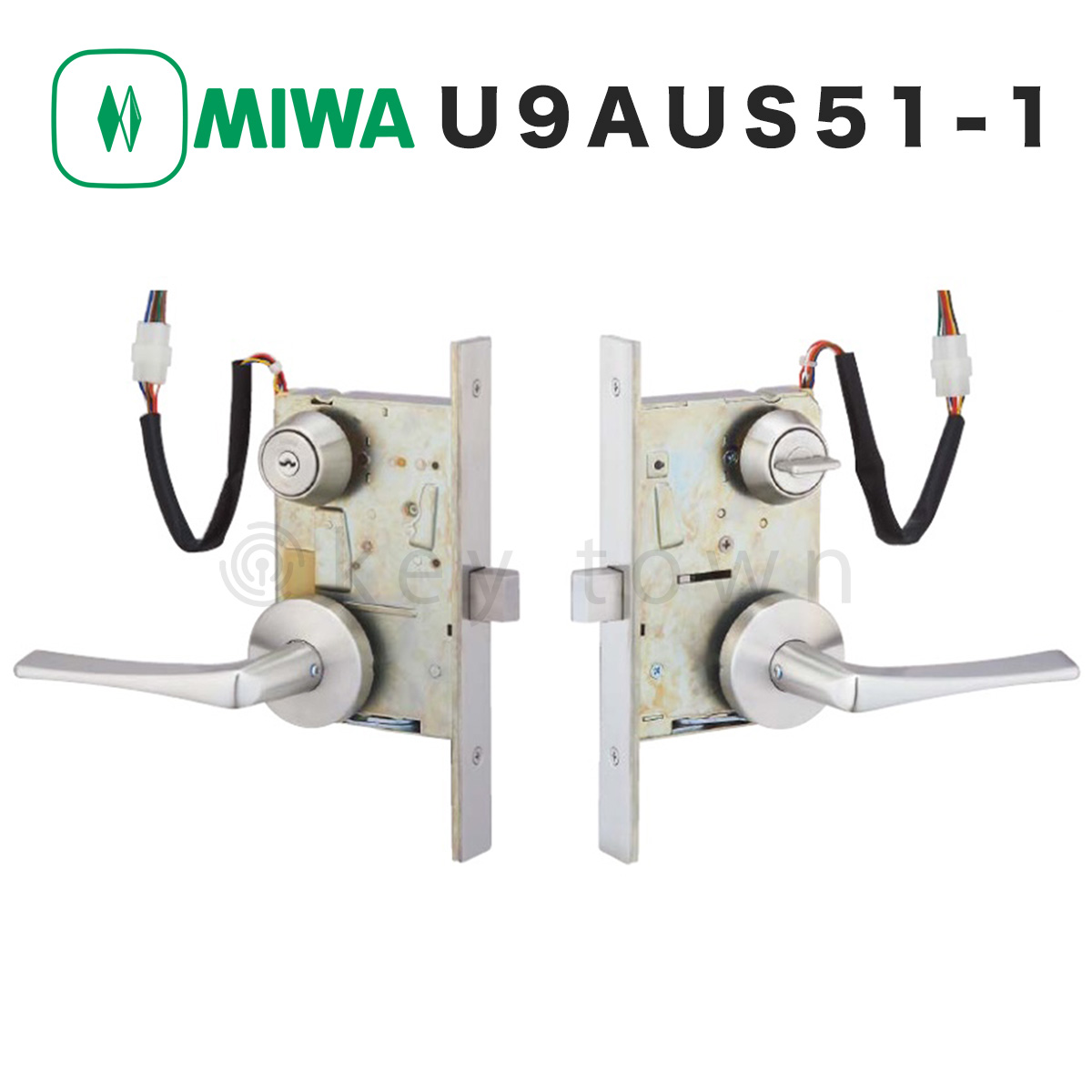 MIWA 【美和ロック】 U9 AUS51-1 玄関用電気錠（瞬時通電施解錠型） 51