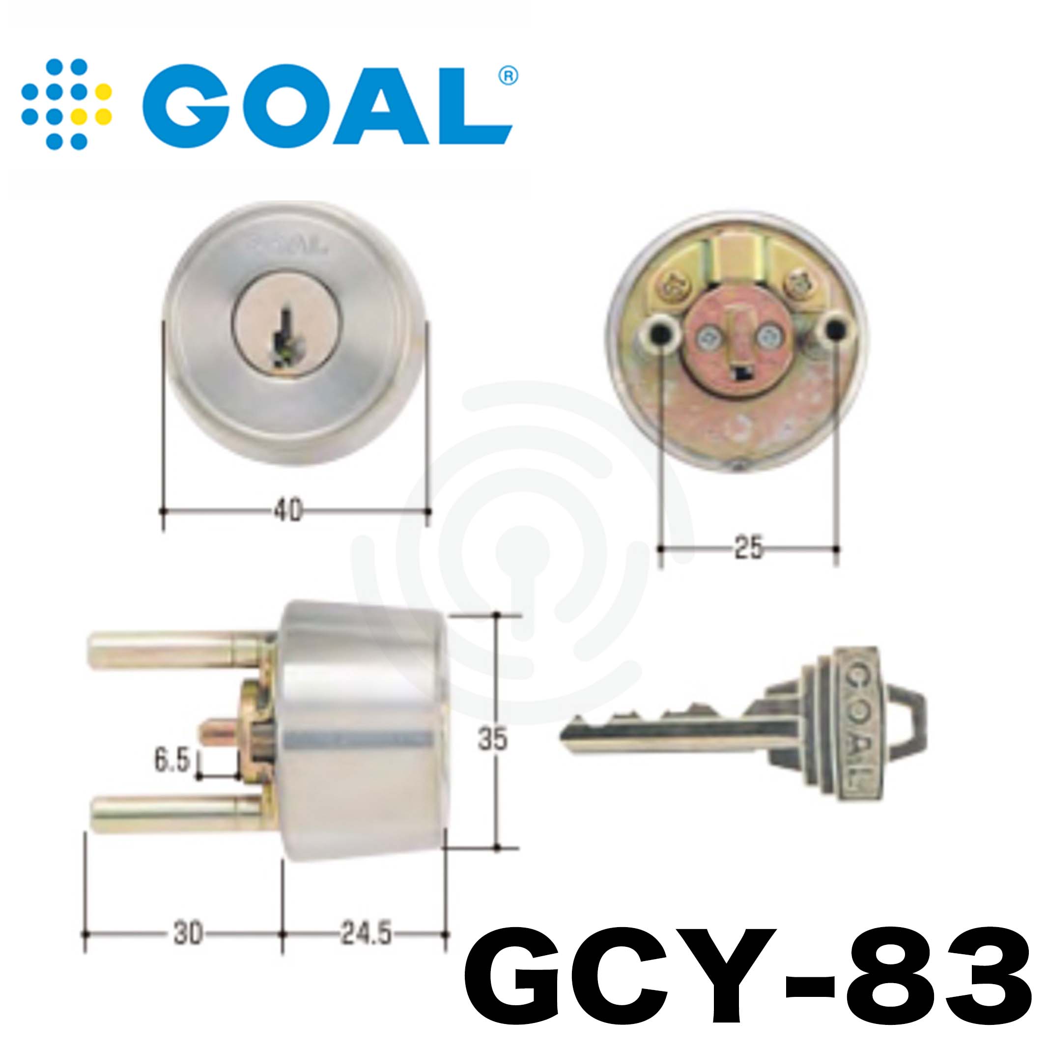 GOAL(ゴール) 交換用シリンダー GCY-213 V-LXシリンダー :ygoalgcy213